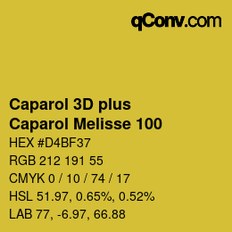 Color code: Caparol 3D plus - Caparol Melisse 100 | qconv.com