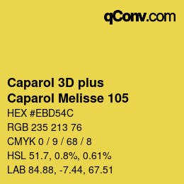 Color code: Caparol 3D plus - Caparol Melisse 105 | qconv.com