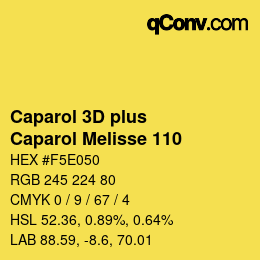 カラーコード: Caparol 3D plus - Caparol Melisse 110 | qconv.com