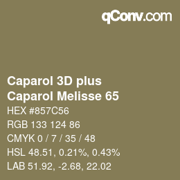 カラーコード: Caparol 3D plus - Caparol Melisse 65 | qconv.com