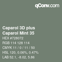 カラーコード: Caparol 3D plus - Caparol Mint 35 | qconv.com
