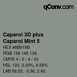 Farbcode: Caparol 3D plus - Caparol Mint 5 | qconv.com