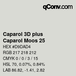 Color code: Caparol 3D plus - Caparol Moos 25 | qconv.com