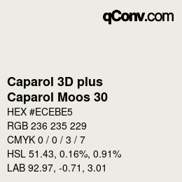 Color code: Caparol 3D plus - Caparol Moos 30 | qconv.com