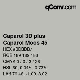 Color code: Caparol 3D plus - Caparol Moos 45 | qconv.com