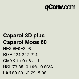 Código de color: Caparol 3D plus - Caparol Moos 60 | qconv.com