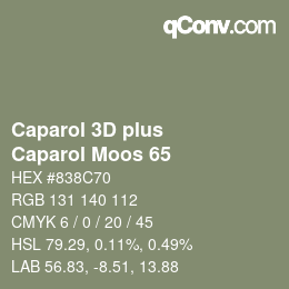Color code: Caparol 3D plus - Caparol Moos 65 | qconv.com