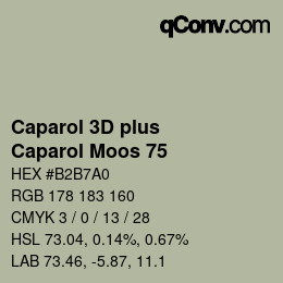 Color code: Caparol 3D plus - Caparol Moos 75 | qconv.com