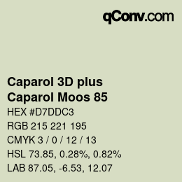 Color code: Caparol 3D plus - Caparol Moos 85 | qconv.com