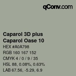 Color code: Caparol 3D plus - Caparol Oase 10 | qconv.com