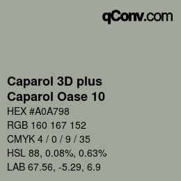 Code couleur: Caparol 3D plus - Caparol Oase 10 | qconv.com
