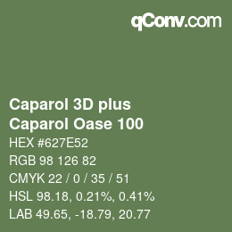 Color code: Caparol 3D plus - Caparol Oase 100 | qconv.com