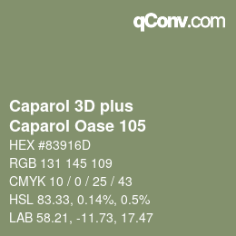 Color code: Caparol 3D plus - Caparol Oase 105 | qconv.com