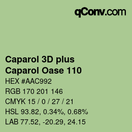 Code couleur: Caparol 3D plus - Caparol Oase 110 | qconv.com
