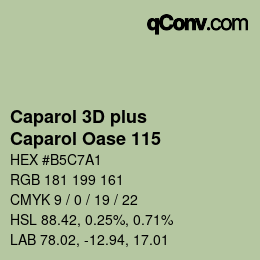 Color code: Caparol 3D plus - Caparol Oase 115 | qconv.com