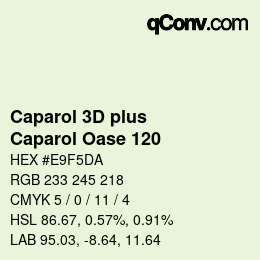 Code couleur: Caparol 3D plus - Caparol Oase 120 | qconv.com