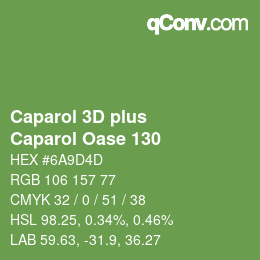 Color code: Caparol 3D plus - Caparol Oase 130 | qconv.com