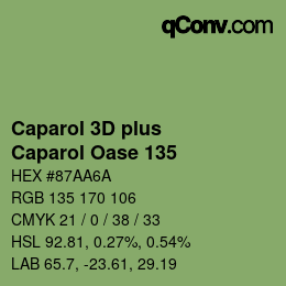 Código de color: Caparol 3D plus - Caparol Oase 135 | qconv.com