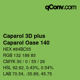 Color code: Caparol 3D plus - Caparol Oase 140 | qconv.com