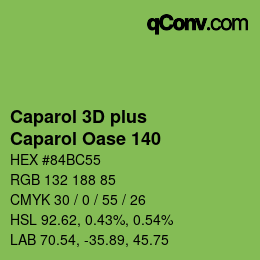 Color code: Caparol 3D plus - Caparol Oase 140 | qconv.com