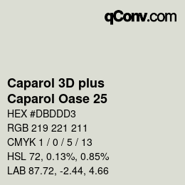 Color code: Caparol 3D plus - Caparol Oase 25 | qconv.com
