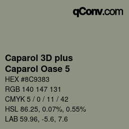 Farbcode: Caparol 3D plus - Caparol Oase 5 | qconv.com