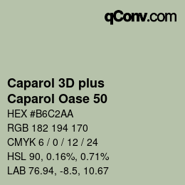 カラーコード: Caparol 3D plus - Caparol Oase 50 | qconv.com