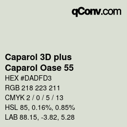 Color code: Caparol 3D plus - Caparol Oase 55 | qconv.com