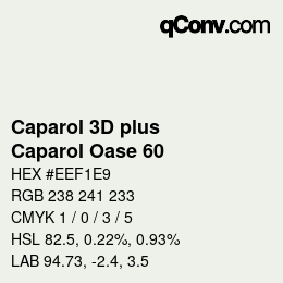 カラーコード: Caparol 3D plus - Caparol Oase 60 | qconv.com