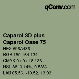 Color code: Caparol 3D plus - Caparol Oase 75 | qconv.com