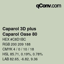 カラーコード: Caparol 3D plus - Caparol Oase 80 | qconv.com