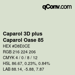 カラーコード: Caparol 3D plus - Caparol Oase 85 | qconv.com