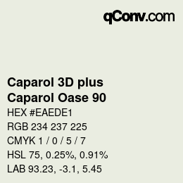 Color code: Caparol 3D plus - Caparol Oase 90 | qconv.com