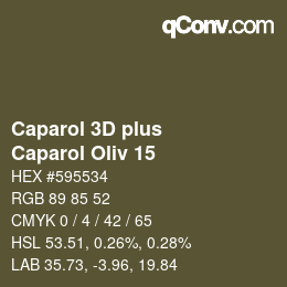 Color code: Caparol 3D plus - Caparol Oliv 15 | qconv.com
