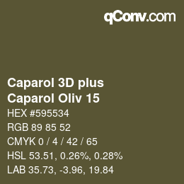 カラーコード: Caparol 3D plus - Caparol Oliv 15 | qconv.com