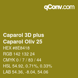 カラーコード: Caparol 3D plus - Caparol Oliv 25 | qconv.com