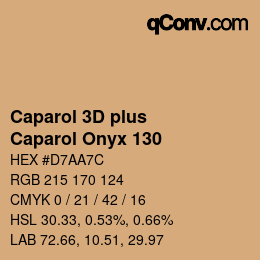 Color code: Caparol 3D plus - Caparol Onyx 130 | qconv.com