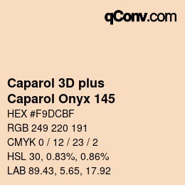 Code couleur: Caparol 3D plus - Caparol Onyx 145 | qconv.com