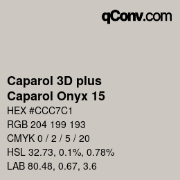 Farbcode: Caparol 3D plus - Caparol Onyx 15 | qconv.com