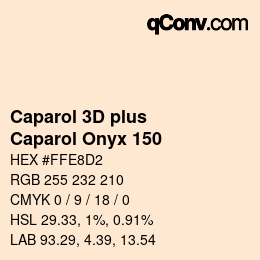 Código de color: Caparol 3D plus - Caparol Onyx 150 | qconv.com