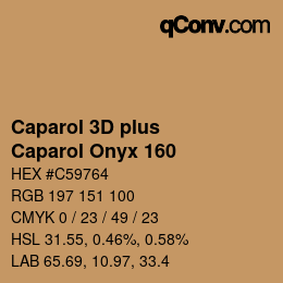 Code couleur: Caparol 3D plus - Caparol Onyx 160 | qconv.com