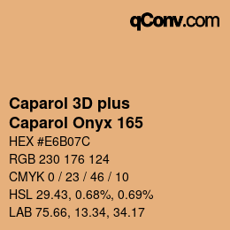 Color code: Caparol 3D plus - Caparol Onyx 165 | qconv.com