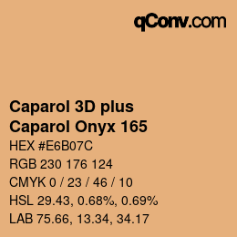 Code couleur: Caparol 3D plus - Caparol Onyx 165 | qconv.com