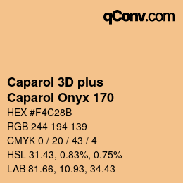 Código de color: Caparol 3D plus - Caparol Onyx 170 | qconv.com