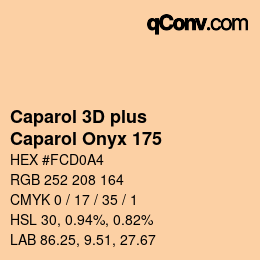Color code: Caparol 3D plus - Caparol Onyx 175 | qconv.com