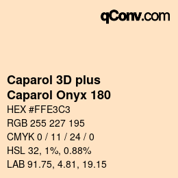Color code: Caparol 3D plus - Caparol Onyx 180 | qconv.com