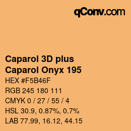Code couleur: Caparol 3D plus - Caparol Onyx 195 | qconv.com