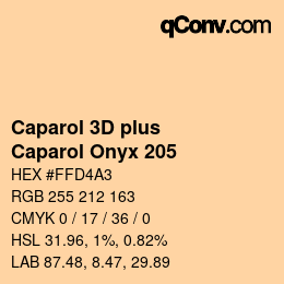 Color code: Caparol 3D plus - Caparol Onyx 205 | qconv.com