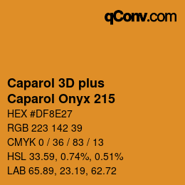 Color code: Caparol 3D plus - Caparol Onyx 215 | qconv.com