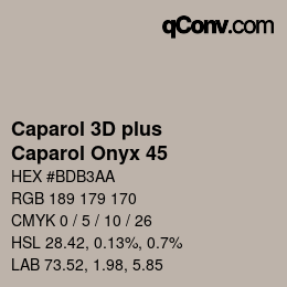 Farbcode: Caparol 3D plus - Caparol Onyx 45 | qconv.com